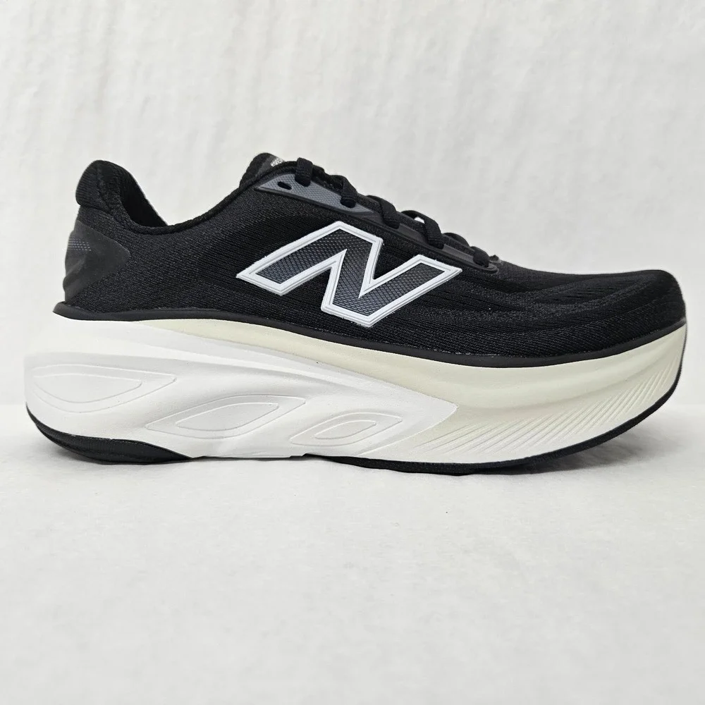 New Balance Fresh Foam X More v6 Running Shoes WMORGR6 Black White Women Size 7 - Picture 2 of 9
